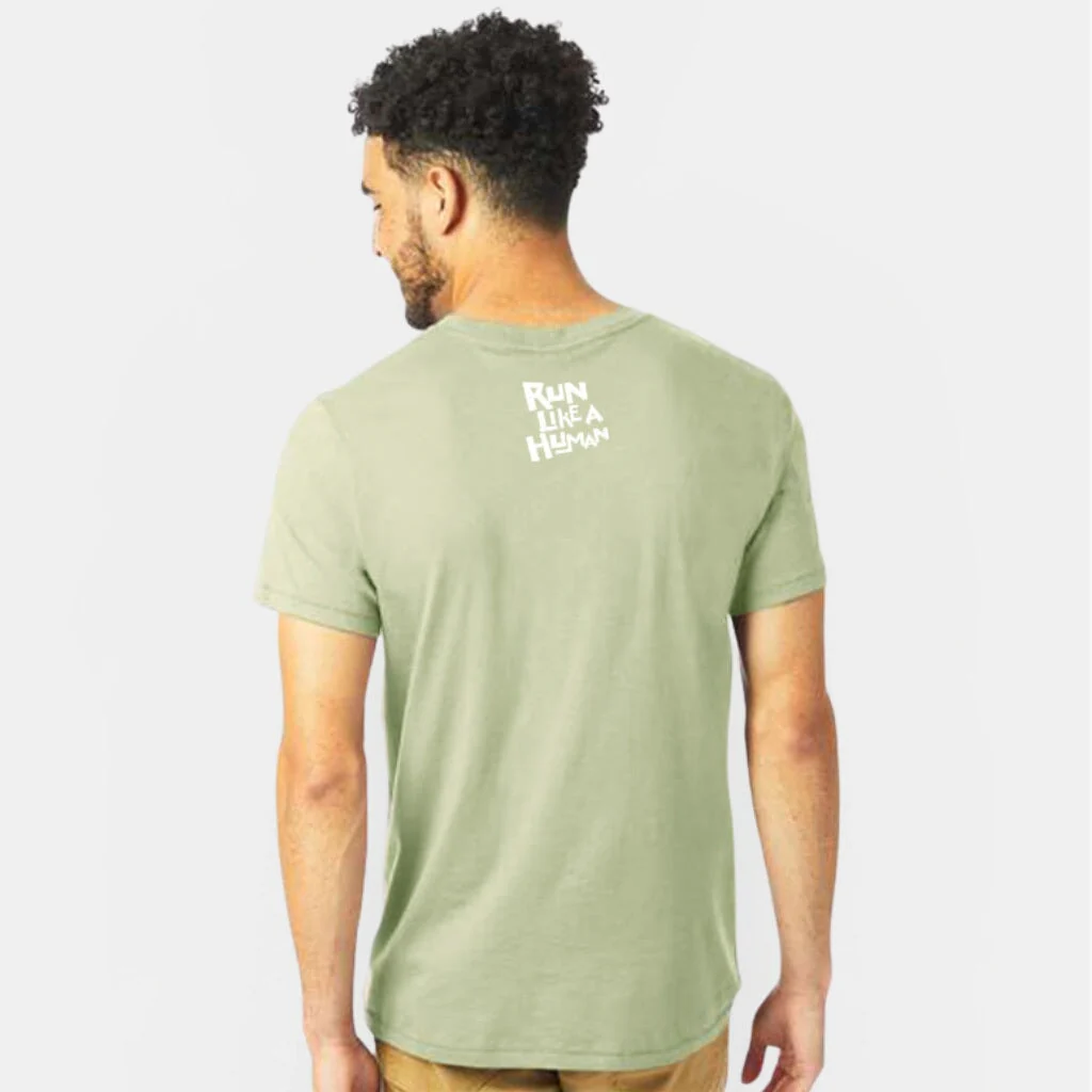 EVOLUTION MAN "RUN LIKE A HUMAN" ORGANIC COTTON SHIRT - Image 5